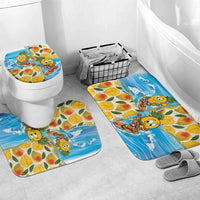Aloha Hawaii Summer Bathroom Set Hawaiian Lei Surfing Mango Palaka Motifs