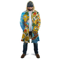Aloha Hawaii Summer Cloak Hawaiian Lei Surfing Mango Palaka Motifs