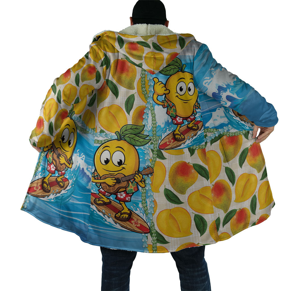Aloha Hawaii Summer Cloak Hawaiian Lei Surfing Mango Palaka Motifs