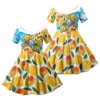 Aloha Hawaii Summer Family Matching Tank Maxi Dress and Hawaiian Shirt Hawaiian Lei Surfing Mango Palaka Motifs