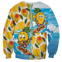 Aloha Hawaii Summer Sweatshirt Hawaiian Lei Surfing Mango Palaka Motifs