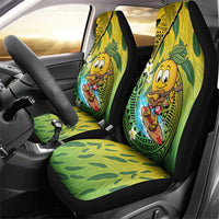 Hawaii Surfing Mango Car Seat Cover Manako Polynesian Fish Hook