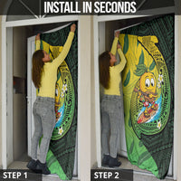 Hawaii Surfing Mango Door Cover Manako Polynesian Fish Hook