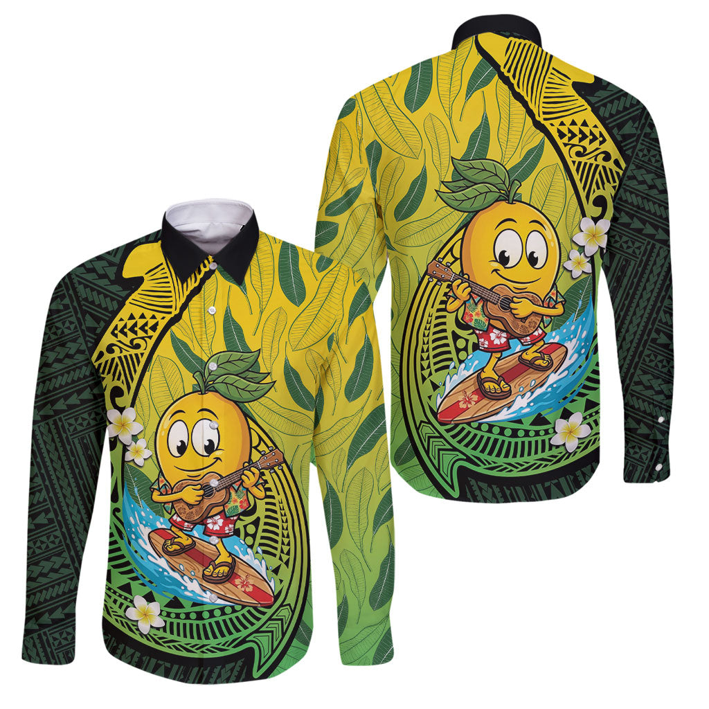 Hawaii Surfing Mango Family Matching Off Shoulder Short Dress and Hawaiian Shirt Manako Polynesian Fish Hook