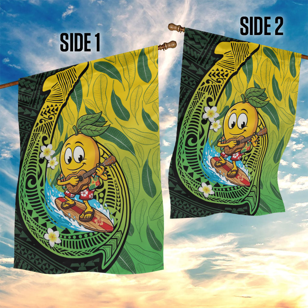 Hawaii Surfing Mango Garden Flag Manako Polynesian Fish Hook