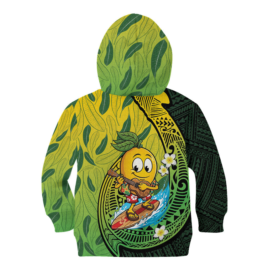 Hawaii Surfing Mango Kid Hoodie Manako Polynesian Fish Hook