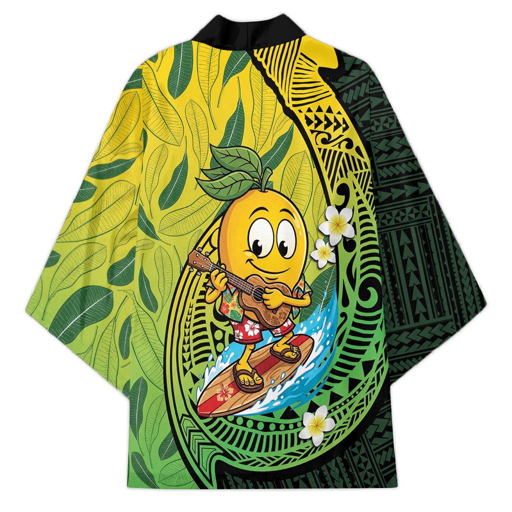 Hawaii Surfing Mango Kimono Manako Polynesian Fish Hook