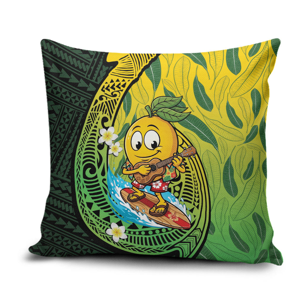 Hawaii Surfing Mango Pillow Cover Manako Polynesian Fish Hook