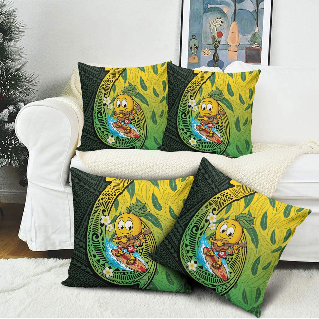 Hawaii Surfing Mango Pillow Cover Manako Polynesian Fish Hook
