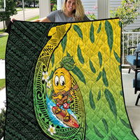 Hawaii Surfing Mango Quilt Manako Polynesian Fish Hook