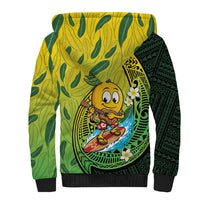 Hawaii Surfing Mango Sherpa Hoodie Manako Polynesian Fish Hook