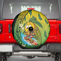 Hawaii Surfing Mango Spare Tire Cover Manako Polynesian Fish Hook