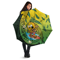 Hawaii Surfing Mango Umbrella Manako Polynesian Fish Hook