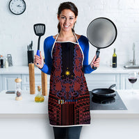 Filipino Barong Tagalog Inspired Apron Mabuhay Philippines Festival Polynesian Pattern LT14 - Polynesian Pride