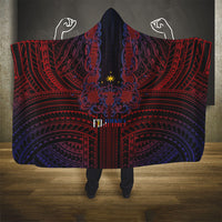 Filipino Barong Tagalog Inspired Hooded Blanket Mabuhay Philippines Festival Polynesian Pattern LT14 - Polynesian Pride