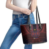 Filipino Barong Tagalog Inspired Leather Tote Bag Mabuhay Philippines Festival Polynesian Pattern LT14 - Polynesian Pride