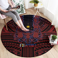 Filipino Barong Tagalog Inspired Round Carpet Mabuhay Philippines Festival Polynesian Pattern LT14 - Polynesian Pride