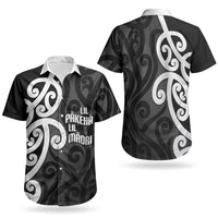 Lil Pakeha Lil Maori New Zealand Couples Matching Off Shoulder Short Dress and Hawaiian Shirt Kiwi Proud Mangopare Pattern LT14 - Polynesian Pride