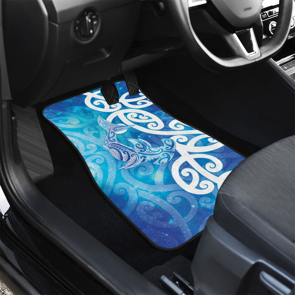 Hammerhead Shark Tattoo New Zealand Car Mats Maori Galaxy Mangopare Pattern LT14 - Polynesian Pride