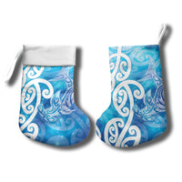 Hammerhead Shark Tattoo New Zealand Christmas Stocking Maori Galaxy Mangopare Pattern LT14 - Polynesian Pride