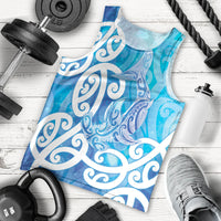 Hammerhead Shark Tattoo New Zealand Men Tank Top Maori Galaxy Mangopare Pattern LT14 - Polynesian Pride