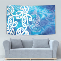 Hammerhead Shark Tattoo New Zealand Tapestry Maori Galaxy Mangopare Pattern LT14 - Polynesian Pride
