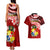 Tonga Rugby Couples Matching Tank Maxi Dress and Hawaiian Shirt Ikale Tahi Tongan Ngatu Pattern With Dabbing Ball LT14 - Polynesian Pride
