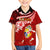 Custom Tonga Rugby Kid Hawaiian Shirt Ikale Tahi Tongan Ngatu Pattern With Dabbing Ball LT14 - Polynesian Pride