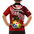 Custom Tonga Rugby Kid Hawaiian Shirt Ikale Tahi Tongan Ngatu Pattern With Dabbing Ball LT14 - Polynesian Pride