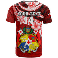 Custom Tonga Rugby T Shirt Ikale Tahi Tongan Ngatu Pattern With Dabbing Ball LT14 - Polynesian Pride