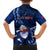 Samoa Rugby Family Matching Off Shoulder Maxi Dress and Hawaiian Shirt Manu Samoa Ula Fala Dabbing Ball Polynesian Blue Version LT14 - Polynesian Pride