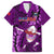 Samoa Rugby Kid Hawaiian Shirt Manu Samoa Ula Fala Dabbing Ball Polynesian Purple Version LT14 Kid Purple - Polynesian Pride