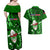 Samoa Rugby Couples Matching Off Shoulder Maxi Dress and Hawaiian Shirt Manu Samoa Ula Fala Dabbing Ball Polynesian Green Version LT14 - Polynesian Pride