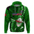 Samoa Rugby Hoodie Manu Samoa Ula Fala Dabbing Ball Polynesian Green Version LT14 Green - Polynesian Pride