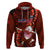 Samoa Rugby Hoodie Manu Samoa Ula Fala Dabbing Ball Polynesian Red Version LT14 Red - Polynesian Pride