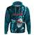 Samoa Rugby Hoodie Manu Samoa Ula Fala Dabbing Ball Polynesian Turquoise Version LT14 Turquoise - Polynesian Pride