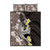 Brown and Black Hawaii Shark Tattoo Quilt Bed Set Puakenikeni Lei Plumeria Polynesian Pattern - Polynesian Pride