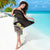 Brown and Black Hawaii Shark Tattoo Sarong Puakenikeni Lei Plumeria Polynesian Pattern - Polynesian Pride