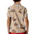 Khaki Palaka Hawaii Cowboy Kid Polo Shirt Puakenikeni Lei Paniolo Papale Seamless Vibes - Polynesian Pride