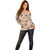 Khaki Palaka Hawaii Cowboy Off Shoulder Sweater Puakenikeni Lei Paniolo Papale Seamless Vibes - Polynesian Pride