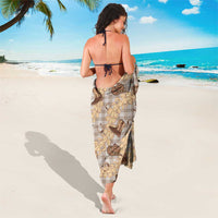 Khaki Palaka Hawaii Cowboy Sarong Puakenikeni Lei Paniolo Papale Seamless Vibes - Polynesian Pride