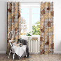 Khaki Palaka Hawaii Cowboy Window Curtain Puakenikeni Lei Paniolo Papale Seamless Vibes LT14 - Polynesian Pride