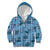 Cyan Palaka Hawaii Cowboy Kid Hoodie Puakenikeni Lei Paniolo Papale Seamless Vibes - Polynesian Pride