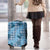 Cyan Palaka Hawaii Cowboy Luggage Cover Puakenikeni Lei Paniolo Papale Seamless Vibes - Polynesian Pride