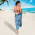 Cyan Palaka Hawaii Cowboy Sarong Puakenikeni Lei Paniolo Papale Seamless Vibes - Polynesian Pride