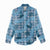 Cyan Palaka Hawaii Cowboy Women Casual Shirt Puakenikeni Lei Paniolo Papale Seamless Vibes - Polynesian Pride