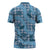 Cyan Palaka Hawaii Cowboy Zipper Polo Shirt Puakenikeni Lei Paniolo Papale Seamless Vibes - Polynesian Pride