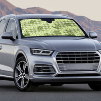 Lime Palaka Hawaii Cowboy Auto Sun Shade Puakenikeni Lei Paniolo Papale Seamless Vibes - Polynesian Pride