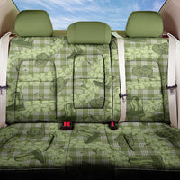 Lime Palaka Hawaii Cowboy Back Car Seat Cover Puakenikeni Lei Paniolo Papale Seamless Vibes LT14 One Size Lime - Polynesian Pride
