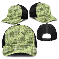 Lime Palaka Hawaii Cowboy Baseball Net Cap Puakenikeni Lei Paniolo Papale Seamless Vibes - Polynesian Pride